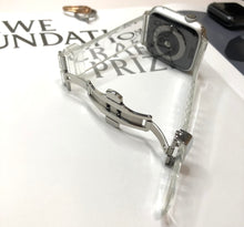 画像をギャラリービューアに読み込む, 【レザー型クリアバンド】クリア 透明 アップルウォッチバンド ベルト Apple Watch バンド