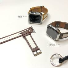 画像をギャラリービューアに読み込む, 【キャンパスレザーバンド】アップルウォッチバンド 高級レザー 本革ベルト Apple Watch