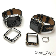 画像をギャラリービューアに読み込む, 【柄ハードケース】AppleWatchカバー 全面保護 ハード ハードケース アップルウォッチ 豹柄