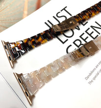 画像をギャラリービューアに読み込む, 【柄物樹脂バンド】アップルウォッチバンド 天然樹脂ベルト Apple Watch