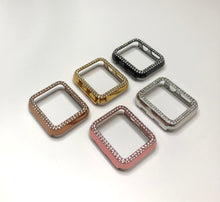 画像をギャラリービューアに読み込む, 【ラインストーン付カバー フレームのみのタイプ】AppleWatchカバー 保護 ラインストーン ケース メッキ キラキラ