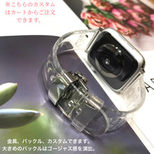 画像をギャラリービューアに読み込む, 【コラボクリアバンド】クリア 透明 アップルウォッチバンド ベルト Apple Watch バンド 韓流 プリント