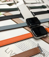 画像をギャラリービューアに読み込む, 【高級二重巻バンド】アップルウォッチバンド フルグレインレザー 本革 レザー ベルト 二重巻 Apple Watch