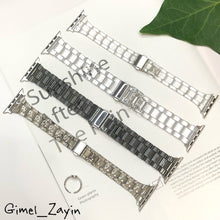 画像をギャラリービューアに読み込む, 【2typeステンレス型クリアバンド】クリア 透明 アップルウォッチバンド ベルト Apple Watch バンド 樹脂 天然