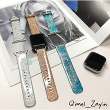 画像をギャラリービューアに読み込む, 【グリッターバンド】★アップルウォッチバンド レザー ラメ ベルト Apple Watch