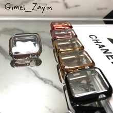 画像をギャラリービューアに読み込む, 【メッキフルカバー】AppleWatchカバー 全面保護 ソフト ケース TPU メッキ
