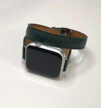 画像をギャラリービューアに読み込む, 【高級二重巻バンド】アップルウォッチバンド フルグレインレザー 本革 レザー ベルト 二重巻 Apple Watch