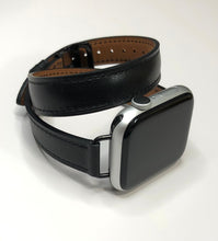 画像をギャラリービューアに読み込む, 【高級二重巻バンド】アップルウォッチバンド フルグレインレザー 本革 レザー ベルト 二重巻 Apple Watch