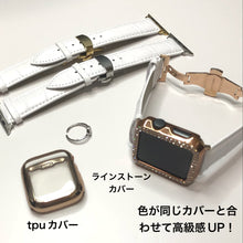 画像をギャラリービューアに読み込む, 【クロコダイル調】アップルウォッチバンド 高級レザー 本革ベルト Apple Watch クロコダイル ベルト