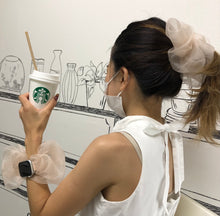 画像をギャラリービューアに読み込む, 【ビックシュシュ】ハンドメイド アップルウォッチバンド ラバーベルト Apple Watch シュシュ ビック