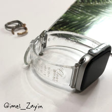 画像をギャラリービューアに読み込む, 【コラボクリアバンド】クリア 透明 アップルウォッチバンド ベルト Apple Watch バンド 韓流 プリント