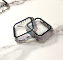 画像をギャラリービューアに読み込む, 【オーロラクリアカバー】AppleWatch 全面保護 一体式 カバー ケース ガラスフィルム