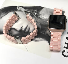 画像をギャラリービューアに読み込む, 【カラー樹脂バンド】アップルウォッチバンド ステンレスベルト Apple Watch 樹脂 天然