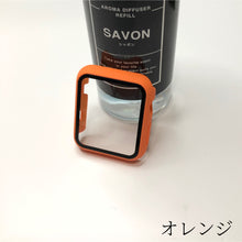 画像をギャラリービューアに読み込む, 【マット系フルハードカバー】AppleWatchカバー 全面保護 ソフト ケース ガラスフィルム 一体型