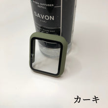 画像をギャラリービューアに読み込む, 【マット系フルハードカバー】AppleWatchカバー 全面保護 ソフト ケース ガラスフィルム 一体型